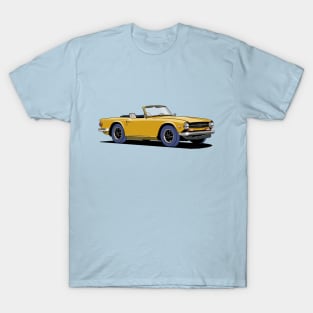 Triumph TR6 Car in mustard T-Shirt